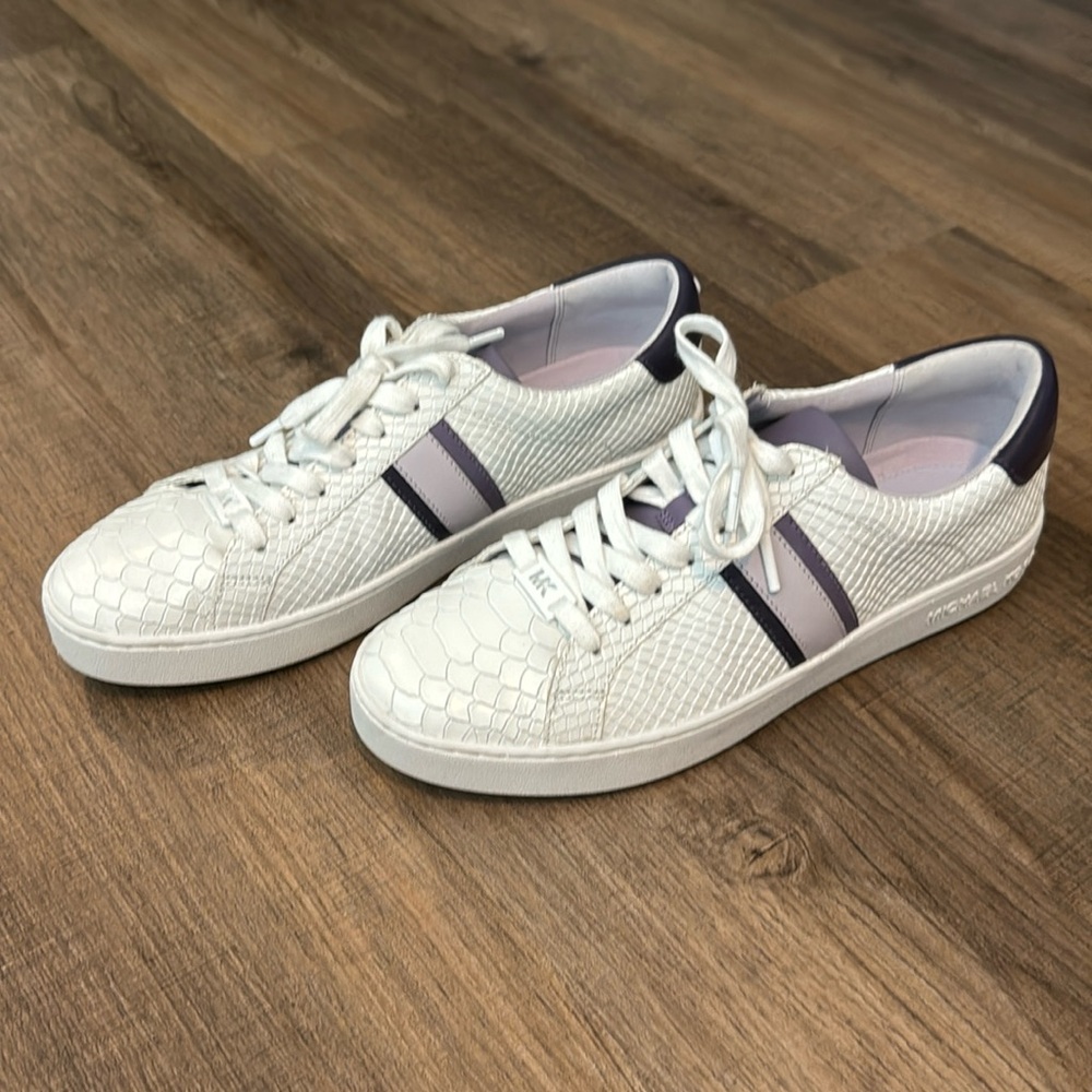 Michael Kors Irving stripe lace up sneaker